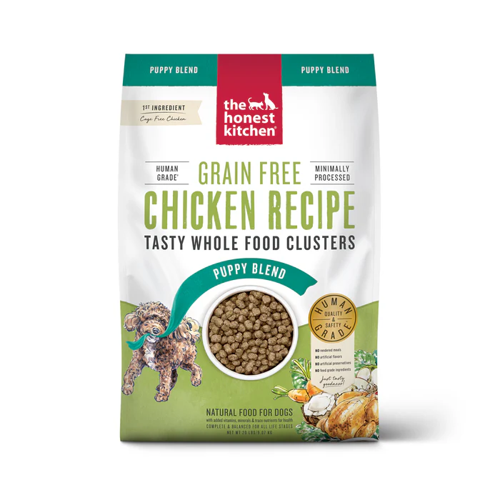 honest kitchen chicken clusters puppies