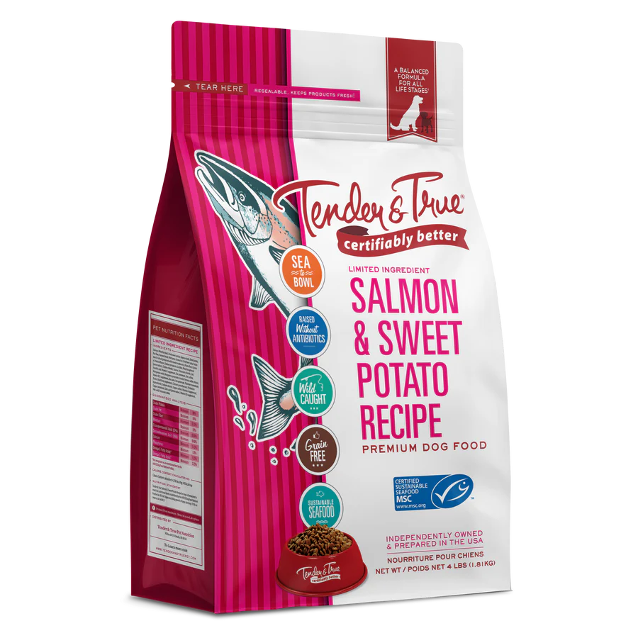 tender and true salmon and sweet potato